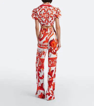 Dolce & Gabbana Majolica wide-leg pants | Thumbnail 3