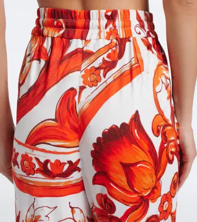 Dolce & Gabbana Majolica wide-leg pants | Thumbnail 6