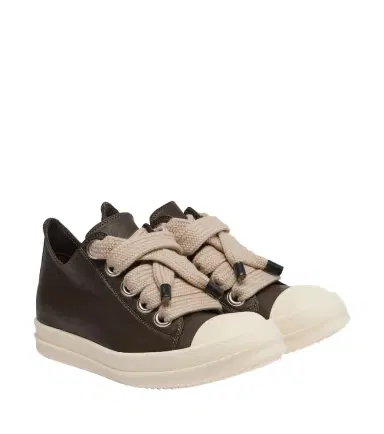 Rick Owens Jumbolace leather sneakers | Thumbnail 1