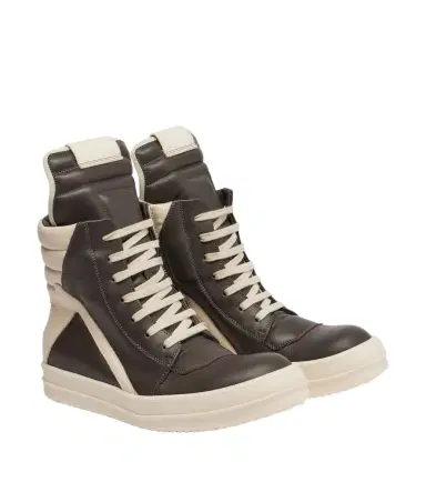 Rick Owens Geobasket leather sneakers | Thumbnail 1 Rick Owens Geobasket leather sneakers | Thumbnail 1