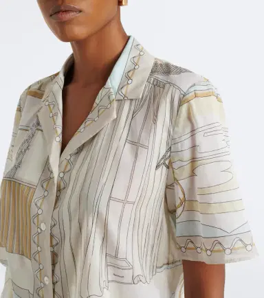Tory Burch Printed cotton shirt | Thumbnail 2 Tory Burch Printed cotton shirt | Thumbnail 2