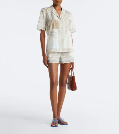 Tory Burch Printed cotton shirt | Thumbnail 3 Tory Burch Printed cotton shirt | Thumbnail 3