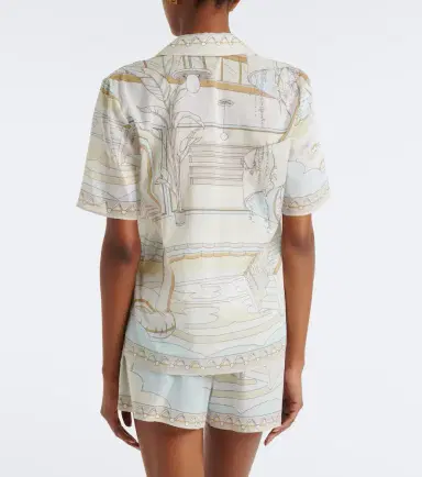 Tory Burch Printed cotton shirt | Thumbnail 4 Tory Burch Printed cotton shirt | Thumbnail 4