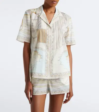 Tory Burch Printed cotton shirt | Thumbnail 5 Tory Burch Printed cotton shirt | Thumbnail 5
