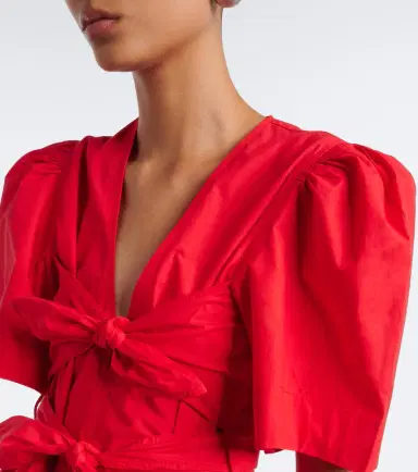 Ganni Bow-detail cotton poplin blouse | Thumbnail 6 Ganni Bow-detail cotton poplin blouse | Thumbnail 6