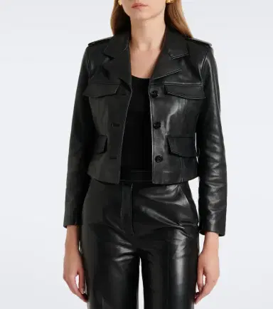 Dorothee Schumacher Cropped leather jacket | Thumbnail 5 Dorothee Schumacher Cropped leather jacket | Thumbnail 5