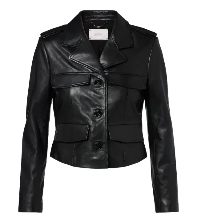 Dorothee Schumacher Cropped leather jacket
