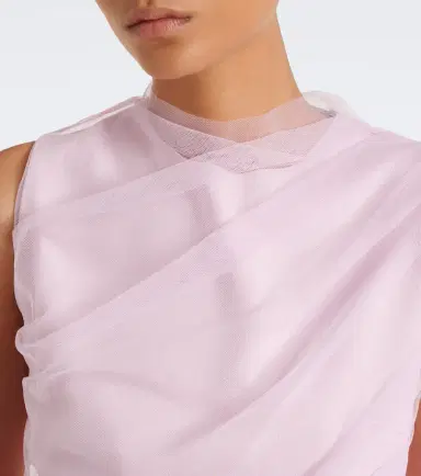 Dorothee Schumacher Layered draped jersey and tulle top | Thumbnail 4 Dorothee Schumacher Layered draped jersey and tulle top | Thumbnail 4