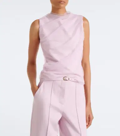 Dorothee Schumacher Layered draped jersey and tulle top | Thumbnail 5 Dorothee Schumacher Layered draped jersey and tulle top | Thumbnail 5