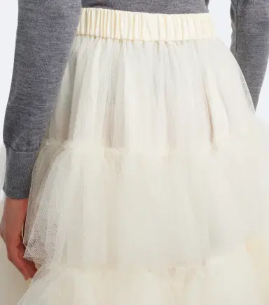 Simone Rocha Ruffled tulle midi skirt | Thumbnail 6