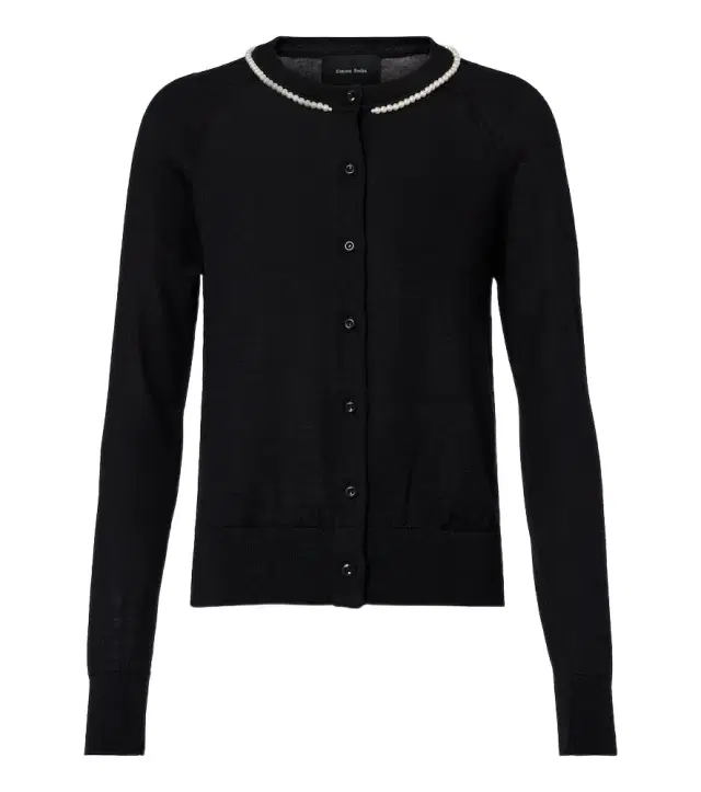 Simone Rocha Embellished wool and silk cardigan