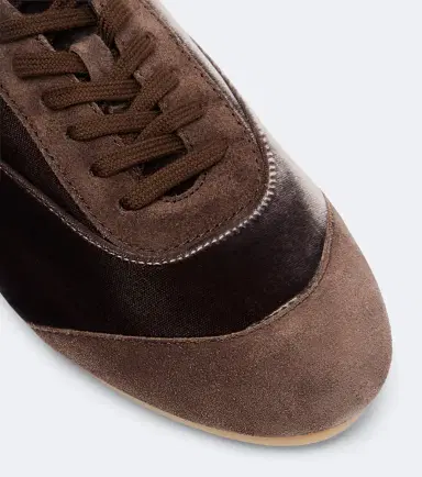 Jil Sander Etage suede-trimmed velvet sneakers | Thumbnail 3 Jil Sander Etage suede-trimmed velvet sneakers | Thumbnail 3