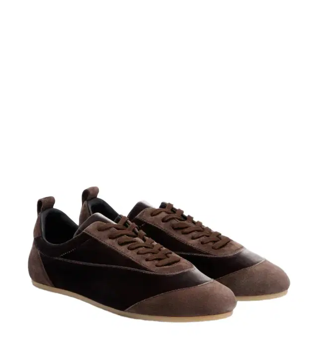 Jil Sander Etage suede-trimmed velvet sneakers