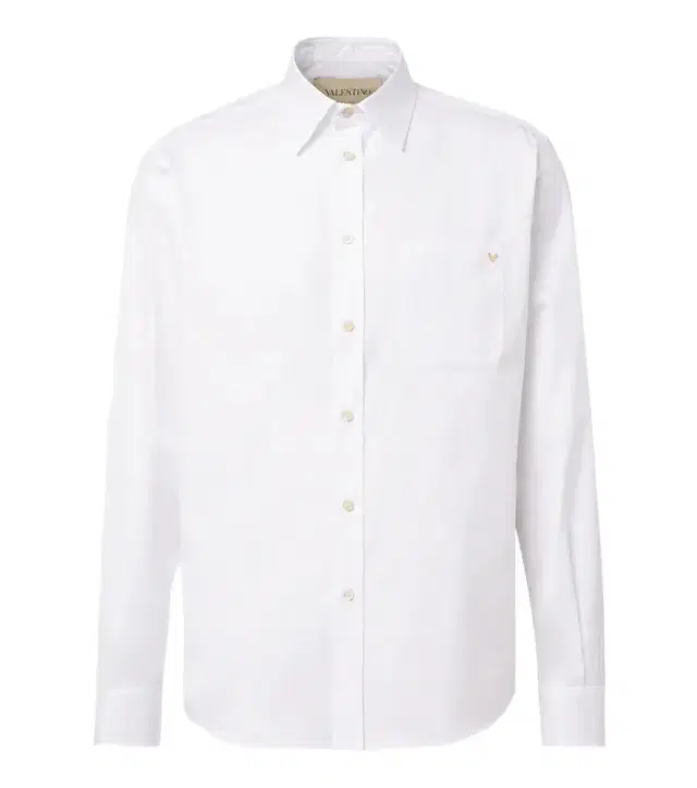 VGold cotton Oxford shirt