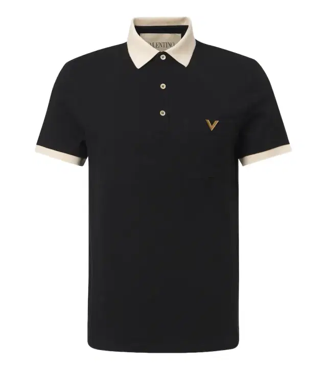 VLogo cotton piqué polo shirt