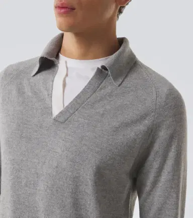 Lardini Virgin wool and cashmere polo sweater | Thumbnail 3 Lardini Virgin wool and cashmere polo sweater | Thumbnail 3