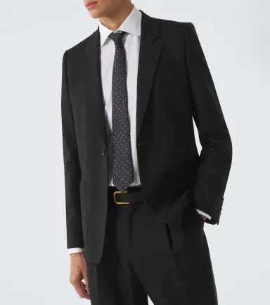 Saint Laurent Polka-dot silk jacquard tie | Thumbnail 3 Saint Laurent Polka-dot silk jacquard tie | Thumbnail 3