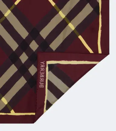Burberry Check silk twill scarf | Thumbnail 3