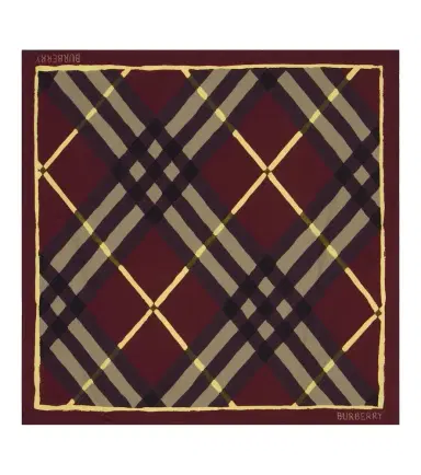 Burberry Check silk twill scarf | Thumbnail 1