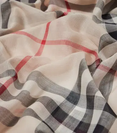 Burberry Check wool and silk scarf | Thumbnail 2