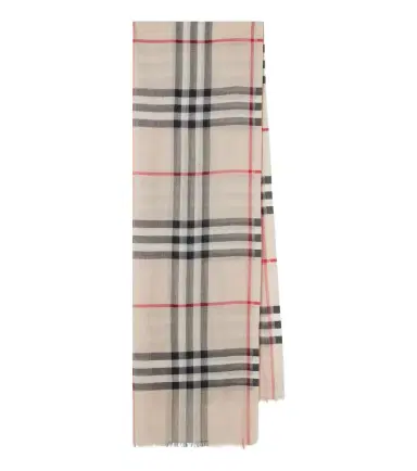 Burberry Check wool and silk scarf | Thumbnail 1