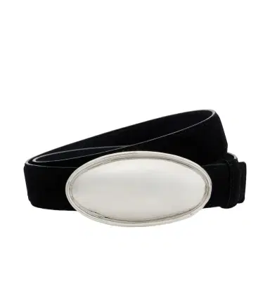 Altuzarra Oval Plaque suede belt | Thumbnail 1 Altuzarra Oval Plaque suede belt | Thumbnail 1