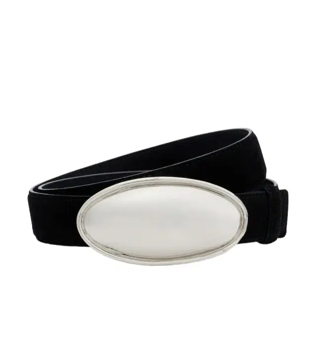Altuzarra Oval Plaque suede belt