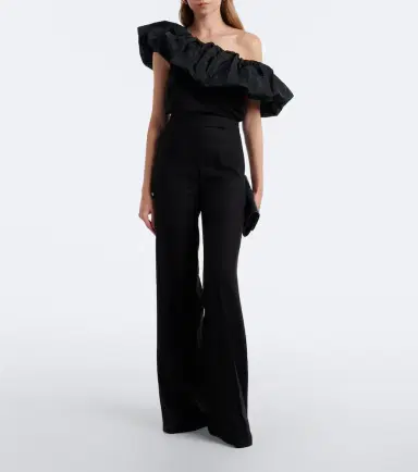 Max Mara Ruffled off-shoulder cotton top | Thumbnail 2