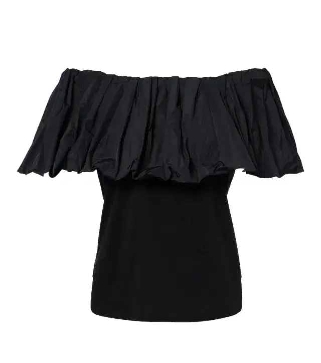 Ruffled off-shoulder cotton top