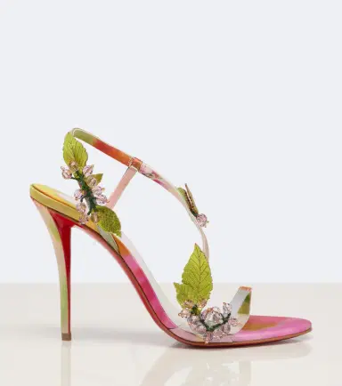 Christian Louboutin Rosa Fruit embellished satin sandals | Thumbnail 3