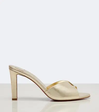 Christian Louboutin Fanny metallic leather mules | Thumbnail 2 Christian Louboutin Fanny metallic leather mules | Thumbnail 2
