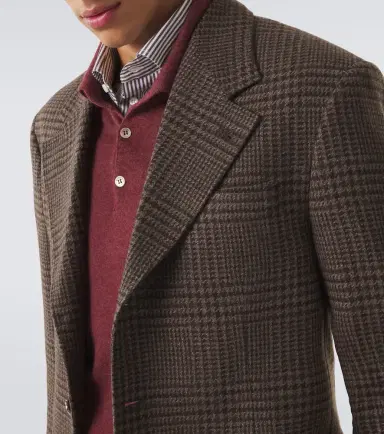 Brunello Cucinelli Prince of Wales check cashmere blazer | Thumbnail 8 Brunello Cucinelli Prince of Wales check cashmere blazer | Thumbnail 8