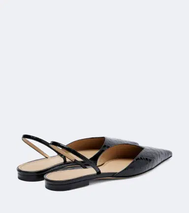 Victoria Beckham Victoria leather slingback flats | Thumbnail 2
