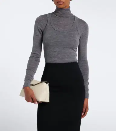 RÓHE Róhe Wool jersey turtleneck top | Thumbnail 4