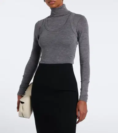 RÓHE Róhe Wool jersey turtleneck top | Thumbnail 5