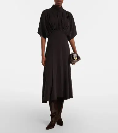 AGNONA Gathered midi dress | Thumbnail 4