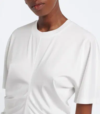 RÓHE Róhe Gathered cotton and silk-blend t-shirt | Thumbnail 5 RÓHE Róhe Gathered cotton and silk-blend t-shirt | Thumbnail 5