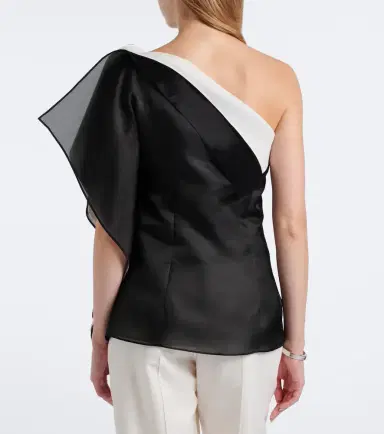 RÓHE Róhe Draped one-shoulder silk top | Thumbnail 5