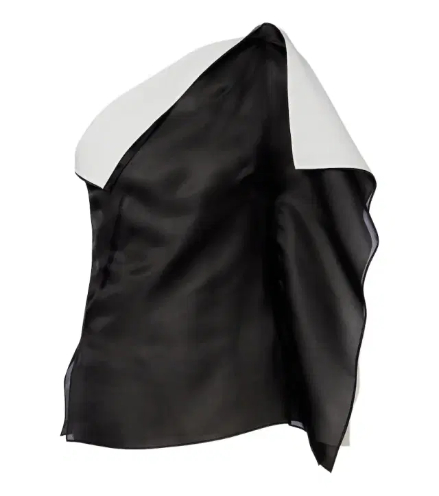 Róhe Draped one-shoulder silk top