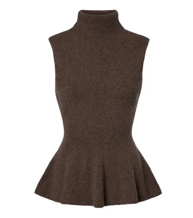 Róhe Ribbed wool and cashmere turtleneck top
