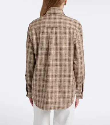RÓHE Róhe Checked bouclé cotton and silk-blend overshirt | Thumbnail 6 RÓHE Róhe Checked bouclé cotton and silk-blend overshirt | Thumbnail 6