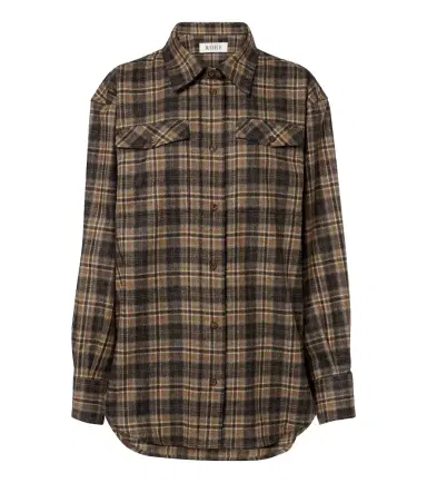 RÓHE Róhe Checked wool-blend overshirt | Thumbnail 1 RÓHE Róhe Checked wool-blend overshirt | Thumbnail 1