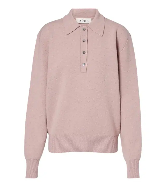 Rohe Róhe Knitted wool-blend polo sweater