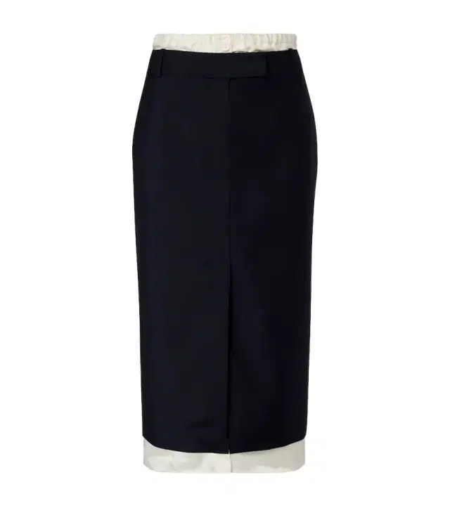 Róhe Wool and mohair midi skirt