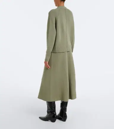 Jardin des Orangers Virgin wool and cashmere midi skirt | Thumbnail 4 Jardin des Orangers Virgin wool and cashmere midi skirt | Thumbnail 4