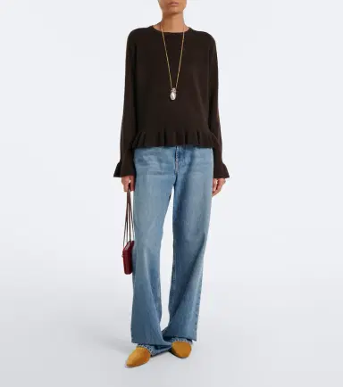 Jardin des Orangers Ruffled virgin wool and cashmere sweater | Thumbnail 2 Jardin des Orangers Ruffled virgin wool and cashmere sweater | Thumbnail 2