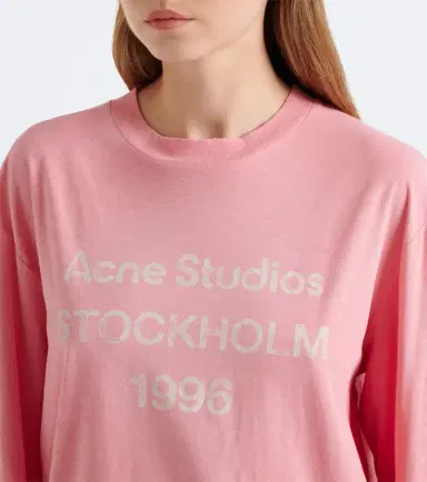 Acne Studios Logo cotton and hemp jersey T-shirt | Thumbnail 2