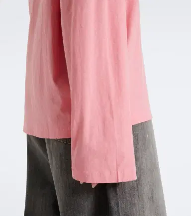 Acne Studios Logo cotton and hemp jersey T-shirt | Thumbnail 5