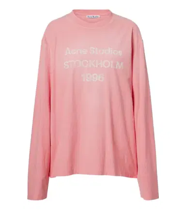 Acne Studios Logo cotton and hemp jersey T-shirt | Thumbnail 1