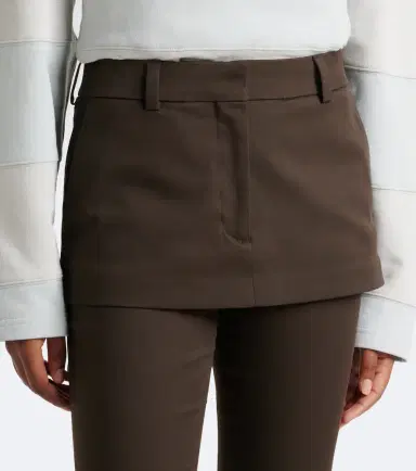 Acne Studios Layered cotton capri pants | Thumbnail 4 Acne Studios Layered cotton capri pants | Thumbnail 4